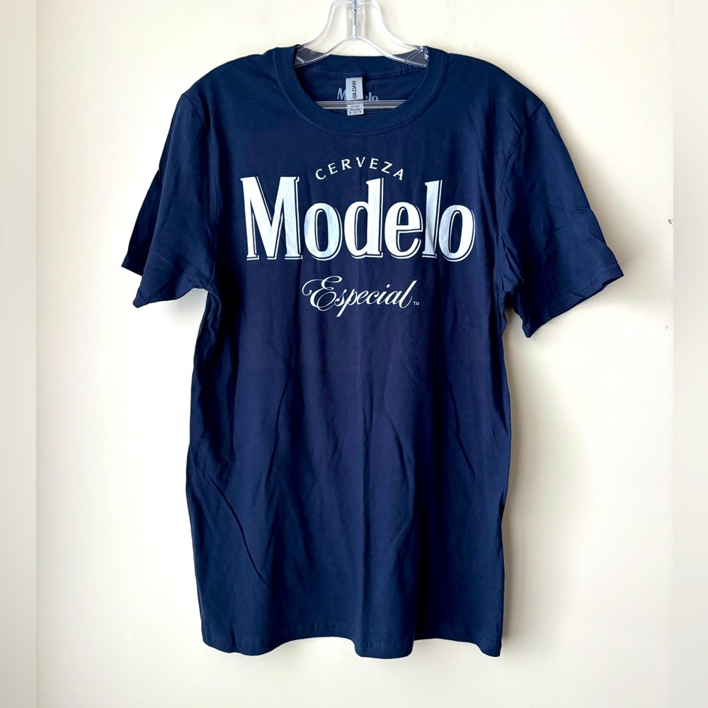 PACSUN Modelo Classic Logo T-Shirt Navy Medium NWOT